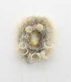 Mesh (cupola), layers of cotton needlepoint mesh, 55cm x 45cm_See below for description